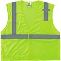 Ergodyne GloWear 8210HL-S Mesh Hi-Vis Safety Vest, Class 2, Economy, Single Size, 2XL, Lime 24526